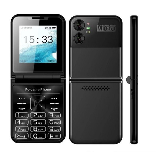 Hallo Style Folding Phone Four Sim Black Hallo Style Folding Phone Four Sim Black