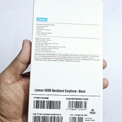 Lenovo HE06 Neckband Earphone Black