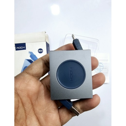 ROCK Retractable Sync Cable for iPhone Fast Charging