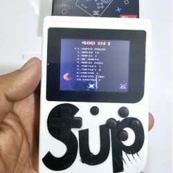 Sup 400 in 2 Game Player 2 inch Color Display Kids Game Console - White