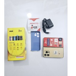 icon i909 Dual Display Folding Phone Gold