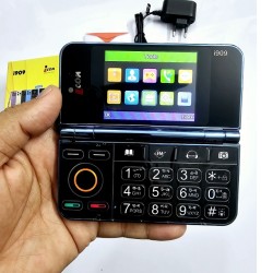 icon i909 Folding Phone Dual Display Blue
