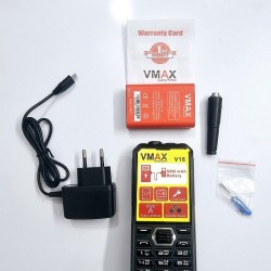 Vmax V16 Antina Phone Power Bank 5200mAh Dual Sim Green