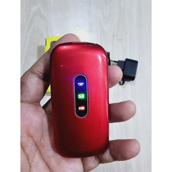 Bytwo B301 folding Flip Mobile Phone Red Magic Voice