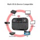 A8S Bluetooth Wireless Keyboard Rechargable Dual Mode Touchpad Backlit