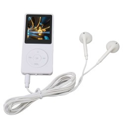 D8 Bluetooth MP3 MP4 Music Player FM Radio White