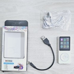 D8 MP3 MP4 Music Player FM Radio White