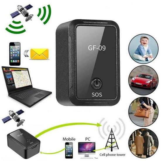 GF09 Magnetic Mini GPS Tracker Voice Control Tracking Device 