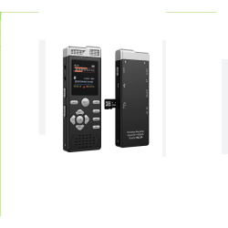 Voice Activated Dual Microphone Recording Password Protection Voice Recorder