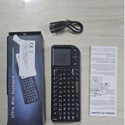 X1 Ultra Mini Wireless Keyboard With Touchpad Rechargeable Handheld 