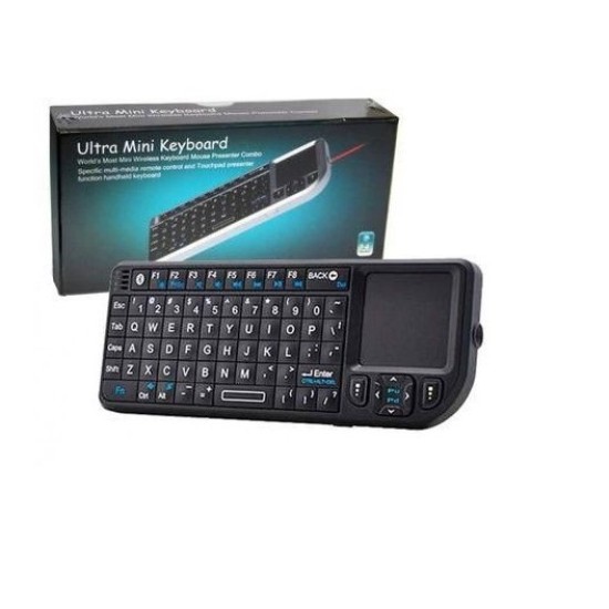 X1 Ultra Mini Wireless Keyboard With Touchpad Rechargeable Handheld 