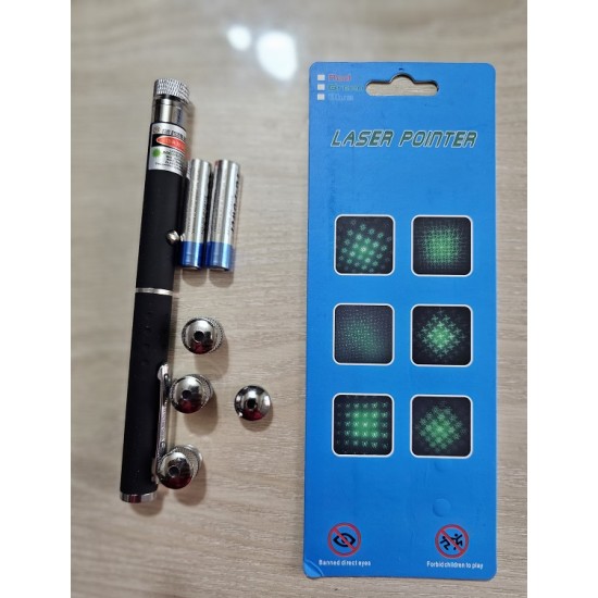 5 in 1 Green Laser Pointer Pen