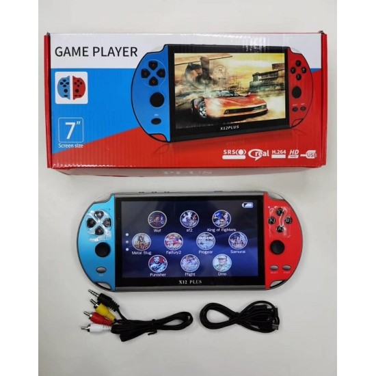 X12 Plus Game Console Kids Game Player 7 inch Display Video Player 16GB