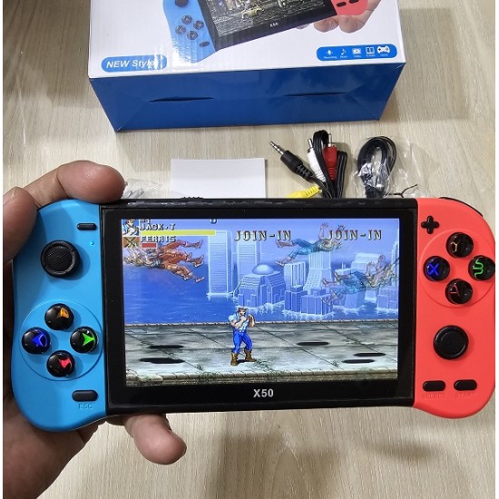X50 Handhold Game Console Kids Game Player 8GB Memory 6800 Game Build-in