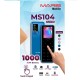 MARS MS104 Dual Sim Touch Button Phone Blue