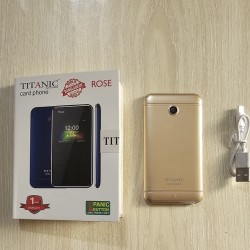 Titanic Rose Card Phone Dual Sim Camera Gold