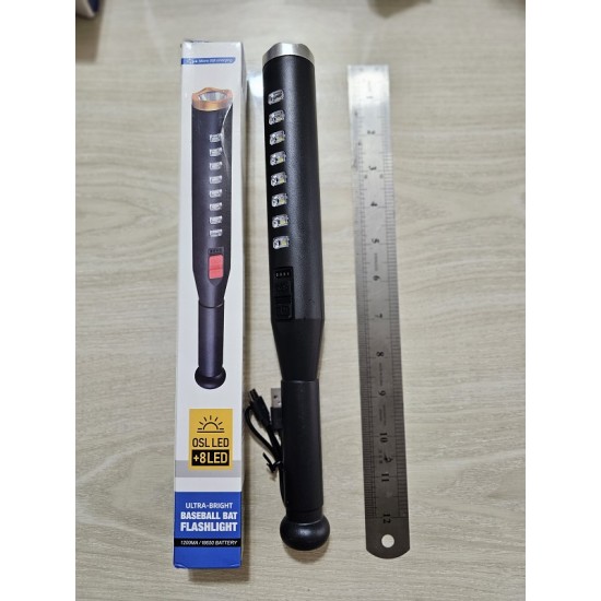 Baseball Bat LED Flashlight Rechargeable