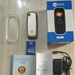 Jio J12 Mini Phone Dual Sim Cover Gold
