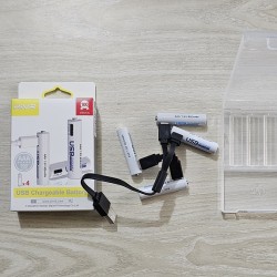 AiVR AAA Rechargeable Battery USB Charger Battery 4pc