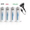 AiVR AAA Rechargeable Battery USB Charger Battery 4pc
