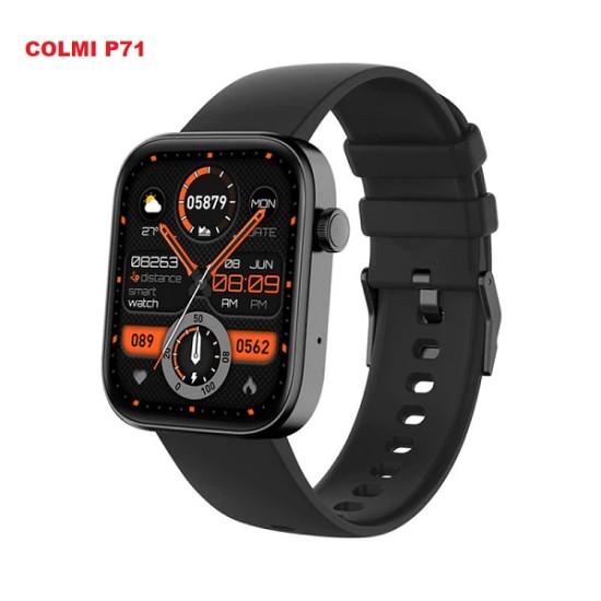 Colmi P71 Smart Watch Voice Call 1.9 inch Waterproof Black