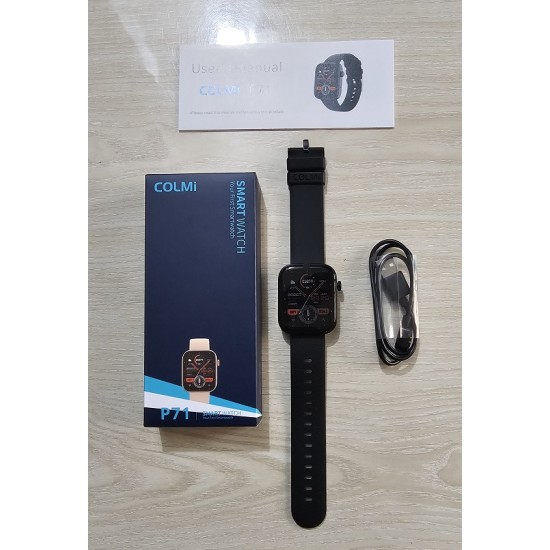 Colmi P71 Smart Watch Voice Call 1.9 inch Waterproof Black