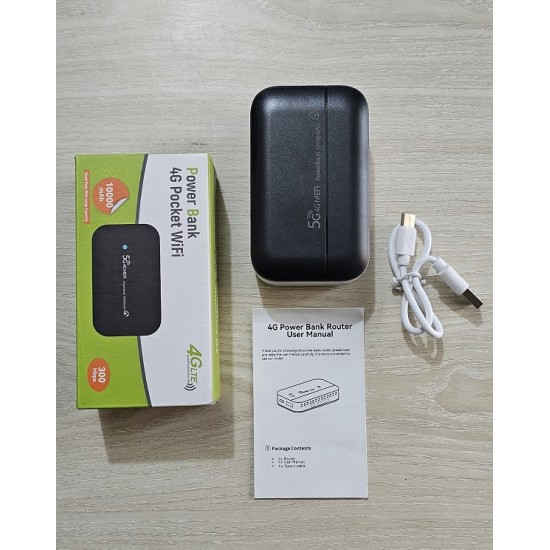 PW100 Power Bank 4G Pocket Router 10000mAh Battery 300Mbps