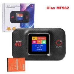 OLAX MF982 300mbps Pocket Wifi Router 4G LTE 3000mah Battery With Display