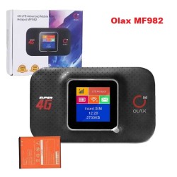 OLAX MF982 300mbps Pocket Wifi Router 4G LTE 3000mah Battery With Display