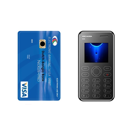 Kechaoda K66 Plus Card Phone Black