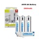 AiVR AA Rechargeable Battery 2550mAh Charger Battery 4pc