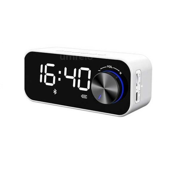 Recci RSK W11 Double Alarm Clock Bluetooth Speaker