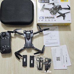 CX 4k Wifi Dual Camera Dual Battery Dual Fan Foldable Drone
