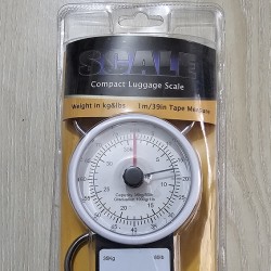 Compact Luggage Scale 35kg Analog Measures tape