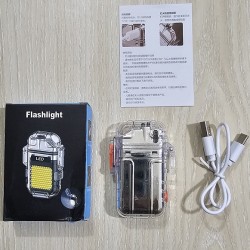 Flash Lights USB Arc Light LED Keychain Rechargeable