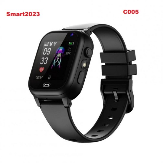 Smart2023 C005 GPS Calling Kids Watch With Camera Black