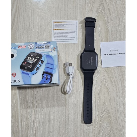 Smart2023 C005 GPS Calling Kids Watch With Camera Black