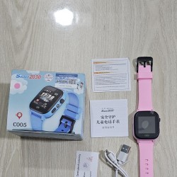 Smart2023 C005 GPS Calling Kids Watch With Camera Pink
