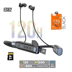 HOCO ES62 Magnetic Sports Earphones 120 Hours With TF Card