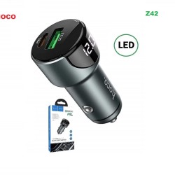 HOCO Z42 PD 20W Quick Car Charger Display