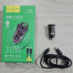 Hoco Z53A Car charger 30W With Type-C Cable