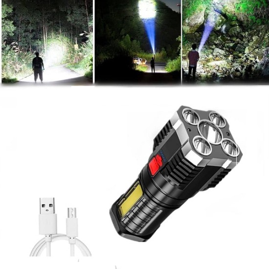 L29 Flashlight COB Rechargerable 5 LED Light