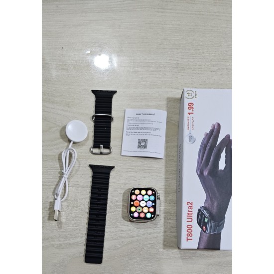 T800 Ultra 2 Smartwatch Bluetooth Calling Series 9 Black