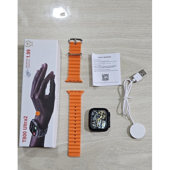 T800 Ultra 2 Smartwatch Bluetooth Calling Series 9 Orange