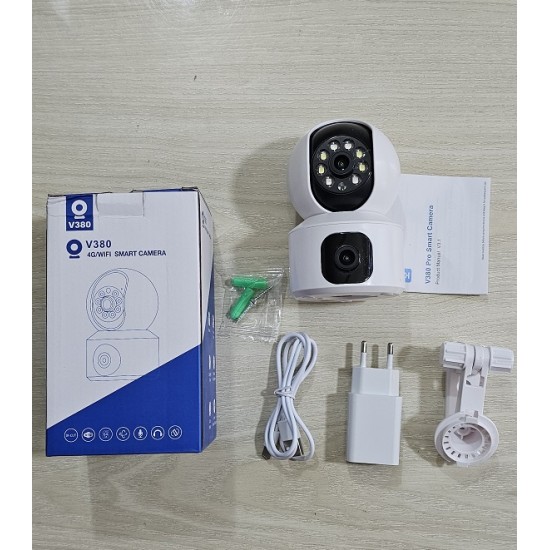 V380 Pro Dual Lans Wifi Camera 1080p Rotatable 360