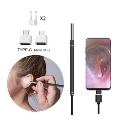 3 In 1 USB Otoscope Visual Ears Cleaning Earpick Endoscope