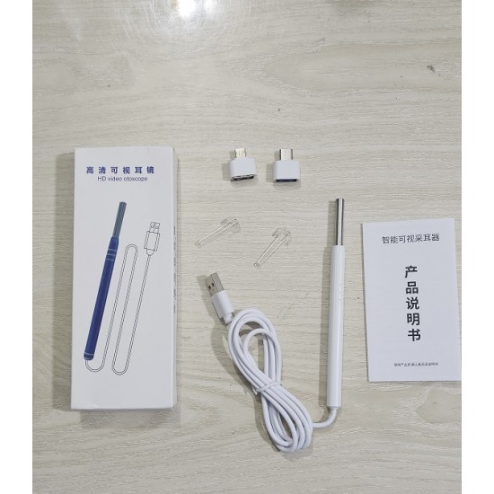 Wireless 3 In 1 USB Otoscope Visual Ears Cleaning Earpick Endoscope