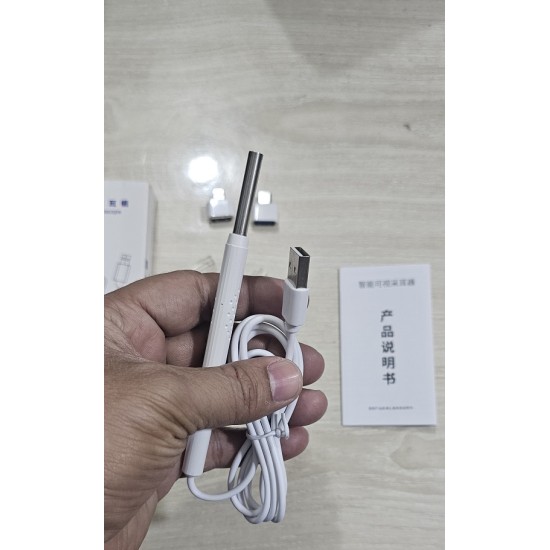 Wireless 3 In 1 USB Otoscope Visual Ears Cleaning Earpick Endoscope