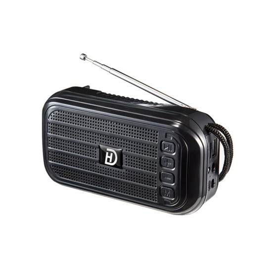 D12 Rechargable Bluetooth Solar FM Radio With Flashlight