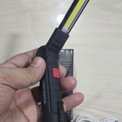 Rechargeable LED Work Lights Flashlight with COB Magnet Waterproof